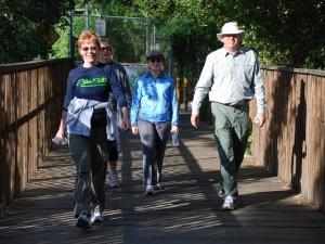 Leslie, Phil, Sue, and Chris on the Los Gatos year round trail