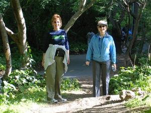 Leslie, and Sue on the Los Gatos year round trail